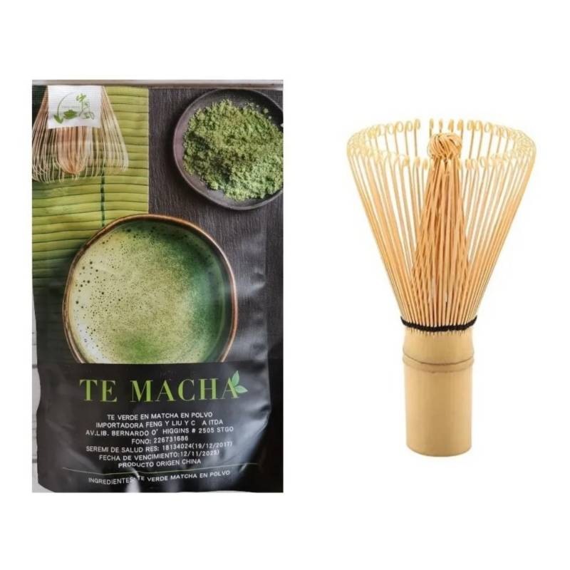 GENERICO Té Matcha 100 Grs + Batidor De Bambu