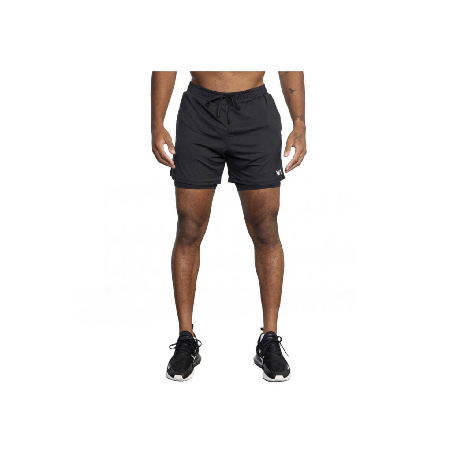 RVCA Short Deportivo Hombre Vent Running 15 Negro RVCA