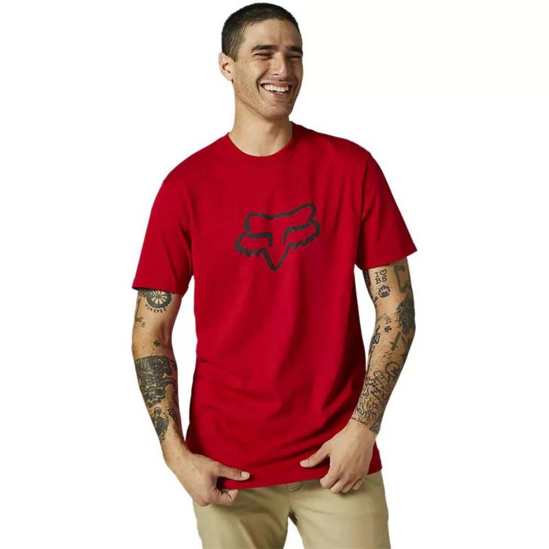 FOX RACING Polera FOX Manga Corta LEGACY HEAD Rojo falabella