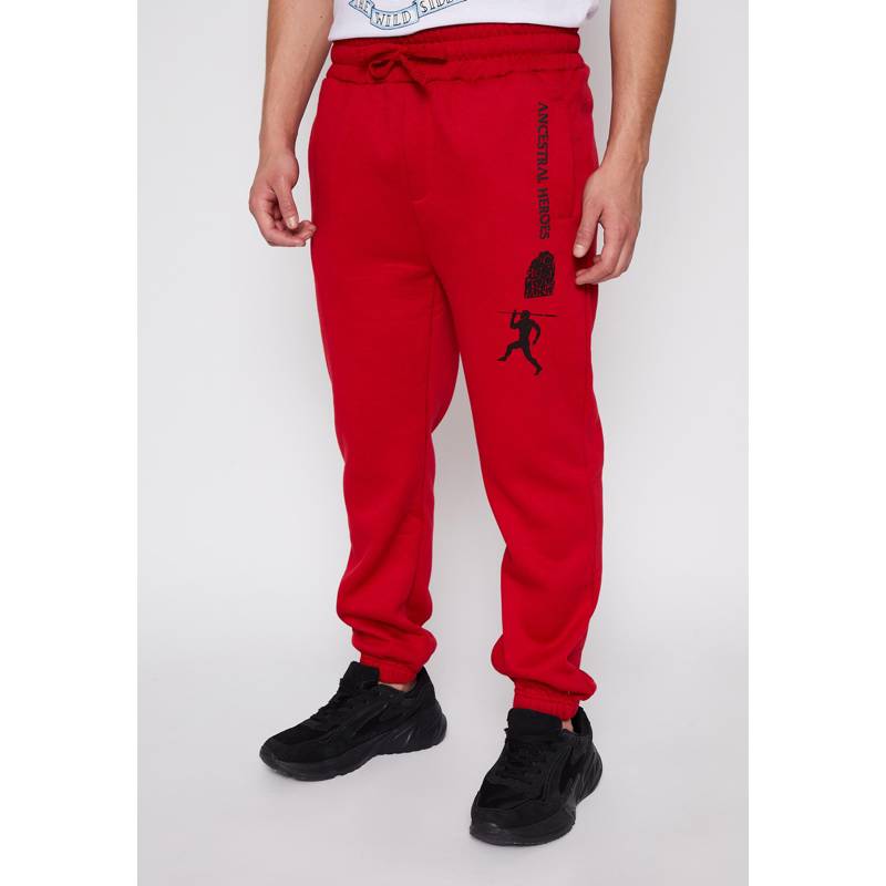 FAMILY SHOP Pantalon Buzo Liso Print Rojo falabella