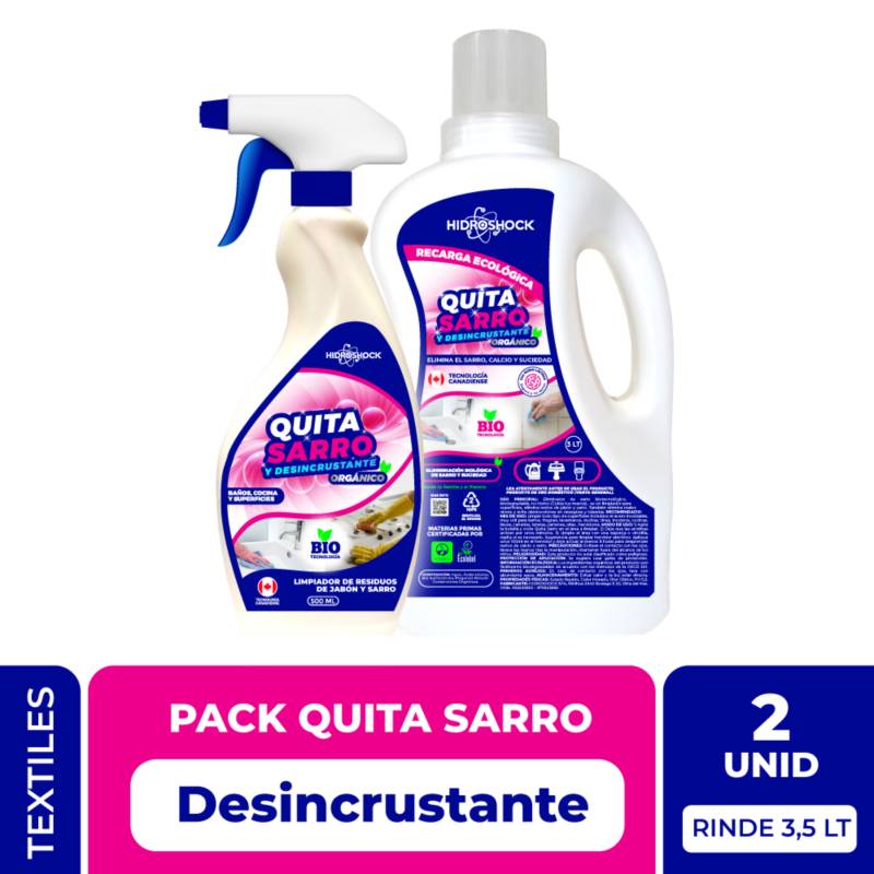 Hidroshock Pack Quita Sarro Orgánico 1272