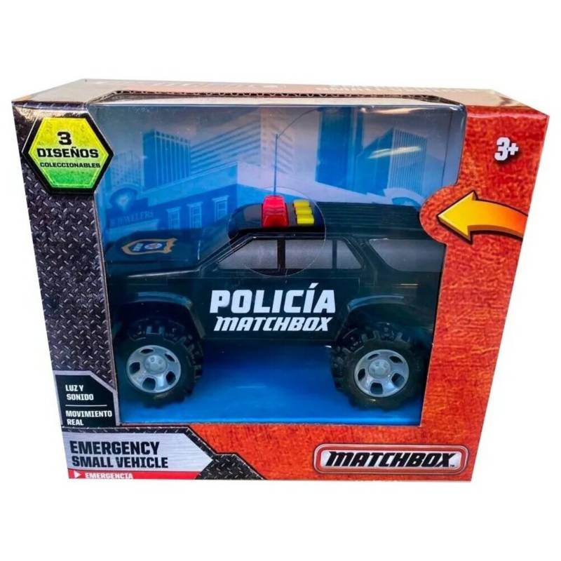 Matchbox - Auto Niño Juguete Policía Sonido y Luces Matchbox