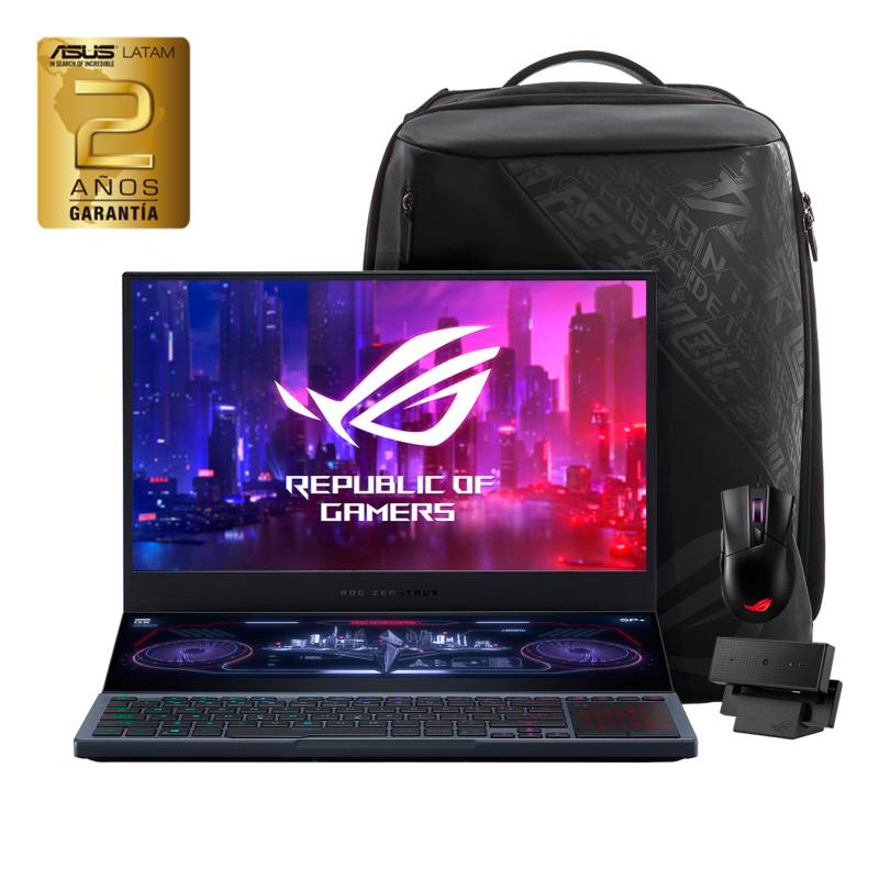 ASUS - Notebook Gamer ROG Zephyrus Duo GX550 Intel Core i9 32GB RAM 2TB SSD NVIDIA GeForce RTX 2080 Super con Max-Q Design 15.6"