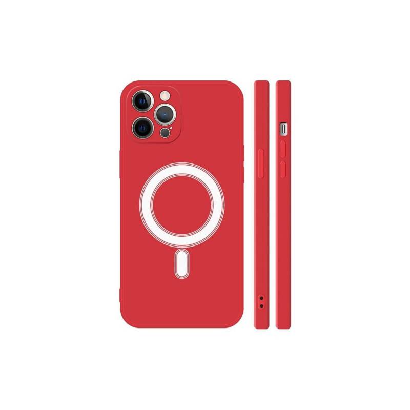 GENERICA - Carcasa Magsafe Iphone 13 Pro Max color rojo