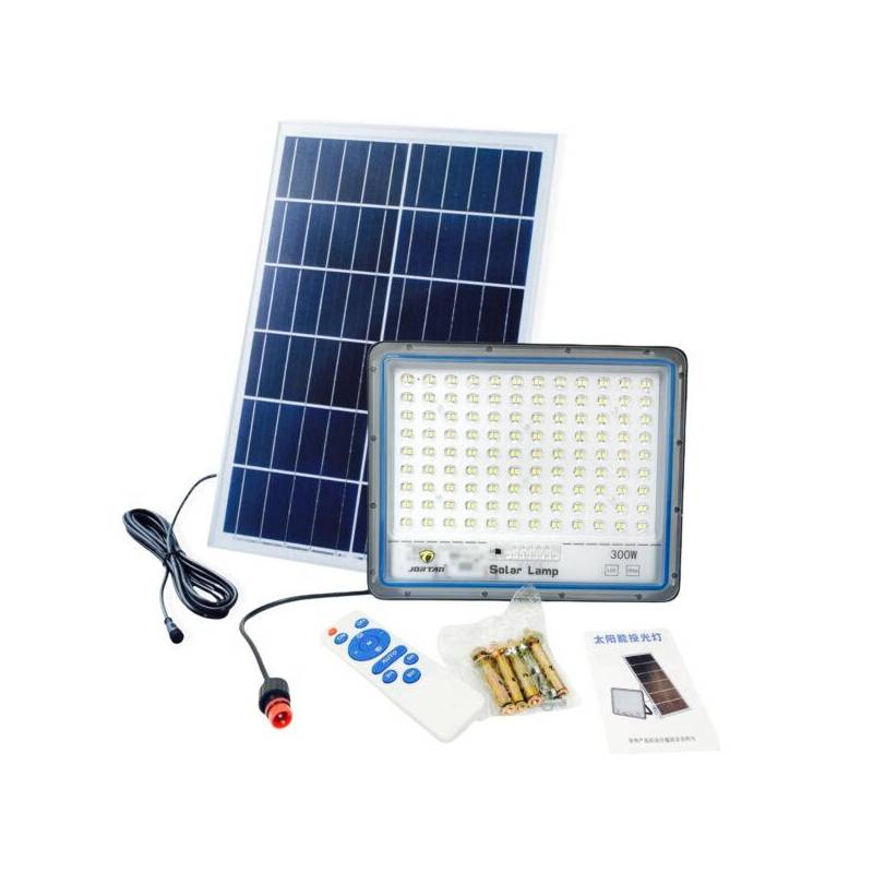 GENERICO - Foco Led Proyector Con Panel Solar 600W Control Remoto