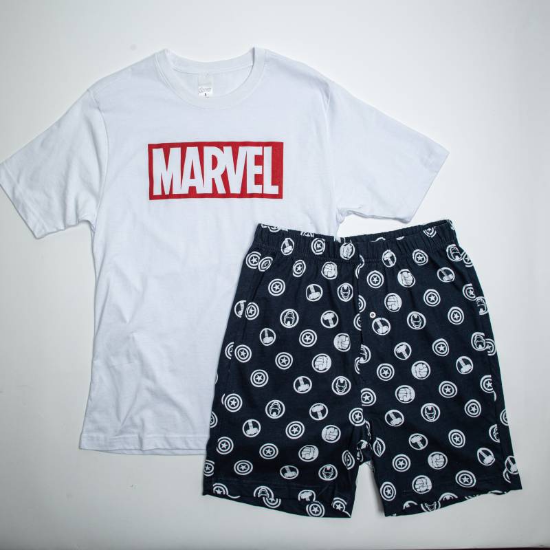MARVEL - Pijama Hombre Marvel Print Blanco Marvel