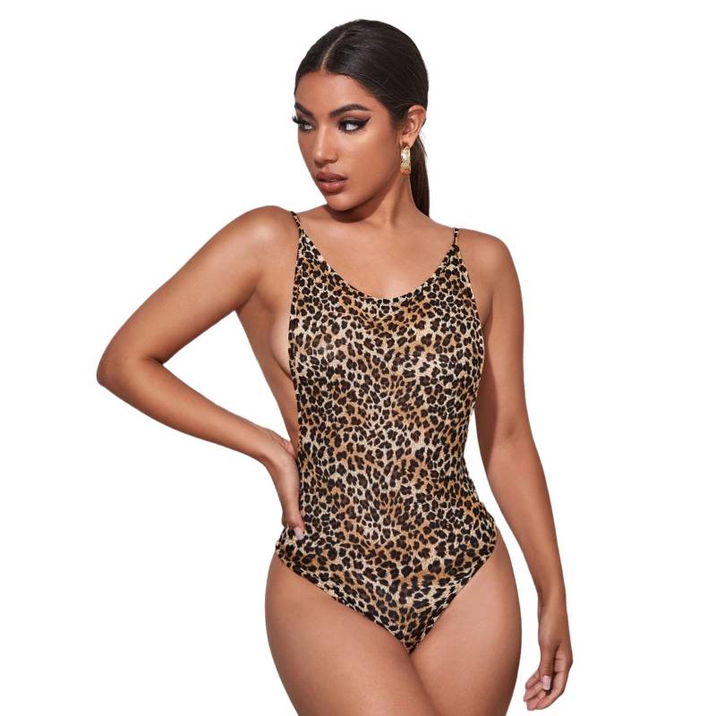 GENERICO Body de Leopardo Espalda Abierta falabella