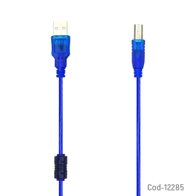 Generica Cable Usb Para Impresora De 3 Metros Con Filtro En Bolsa 1627