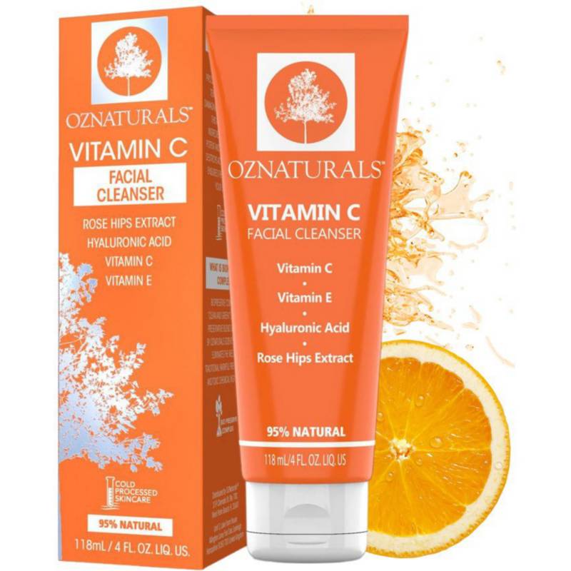 OZ NATURALS - Oznaturals vitamin c face wash with hyaluronic acid - 118 ml.