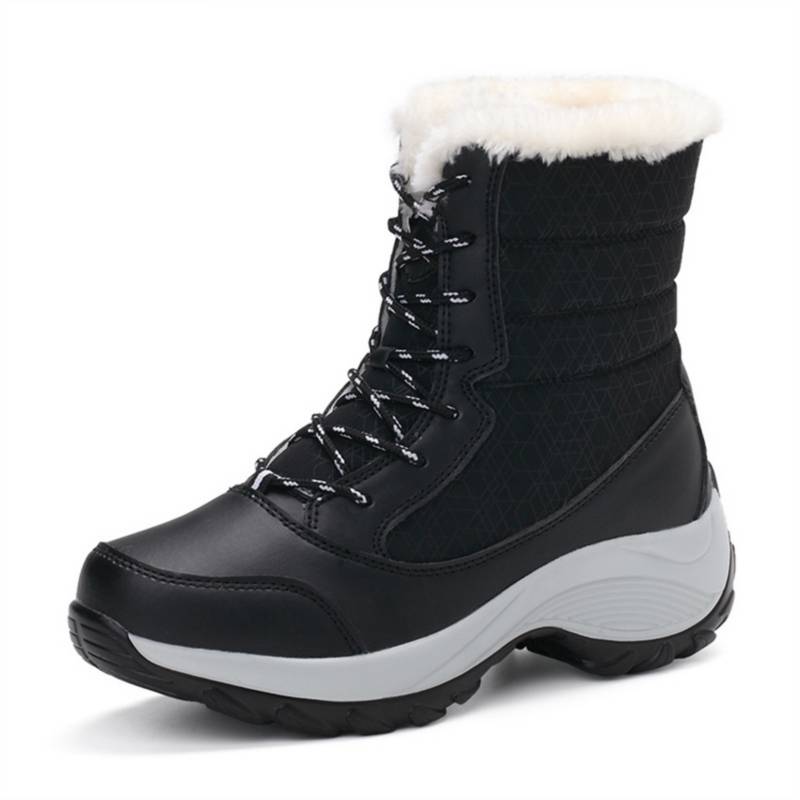 BLWOENS - Botas de nieve impermeables para mujer zapatos cálidos de felpa