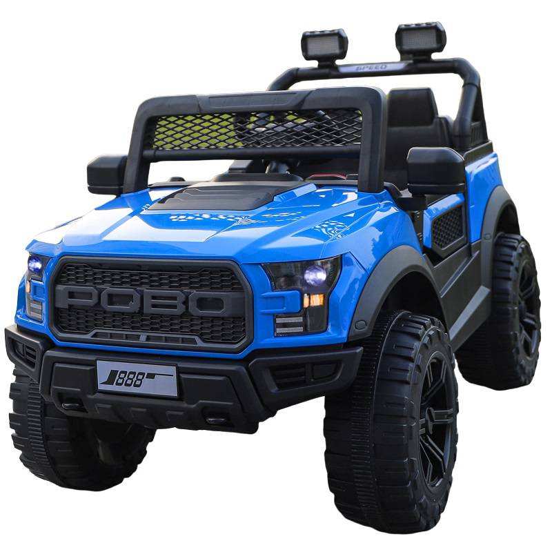 ABMTOYS - Auto a Batería 12V 4x4 Real 5 Motores Azul