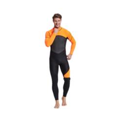 GENERICO - Traje de neopreno de surf naranja de 3 mm para hombre