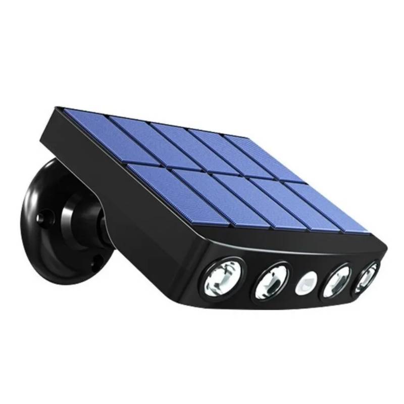 GENERICO Pack 4 Foco Solar Led Exterior Con Sensor De Movimiento