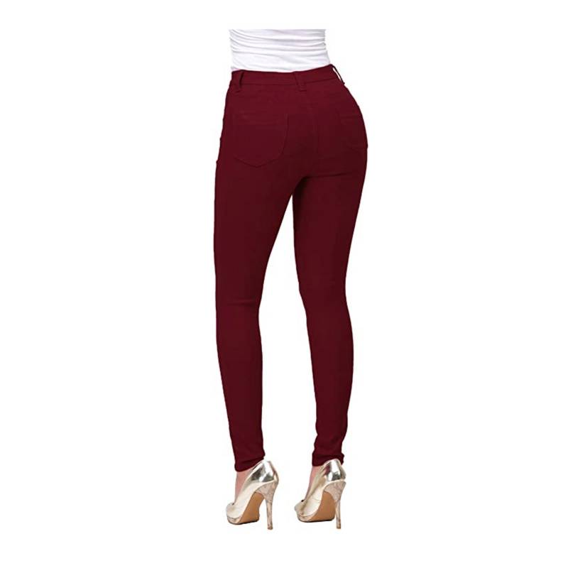 HENNE CLOTHING - Pantalón Leggins Mujer - tiro alto - tipo jeans