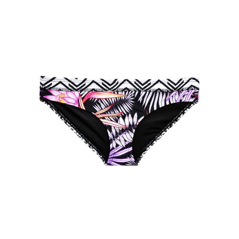 SAMIA - Calzón bikini con pinza estampado negro SAMIA