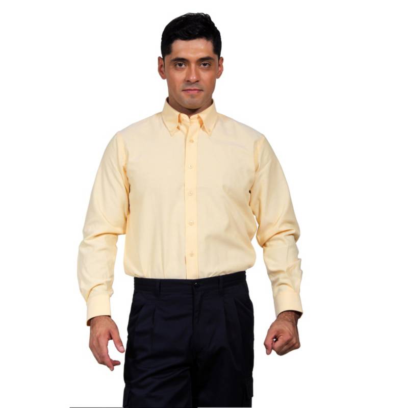 90 GRADOS - Camisa Oxford bolsillo suelto Amarilla