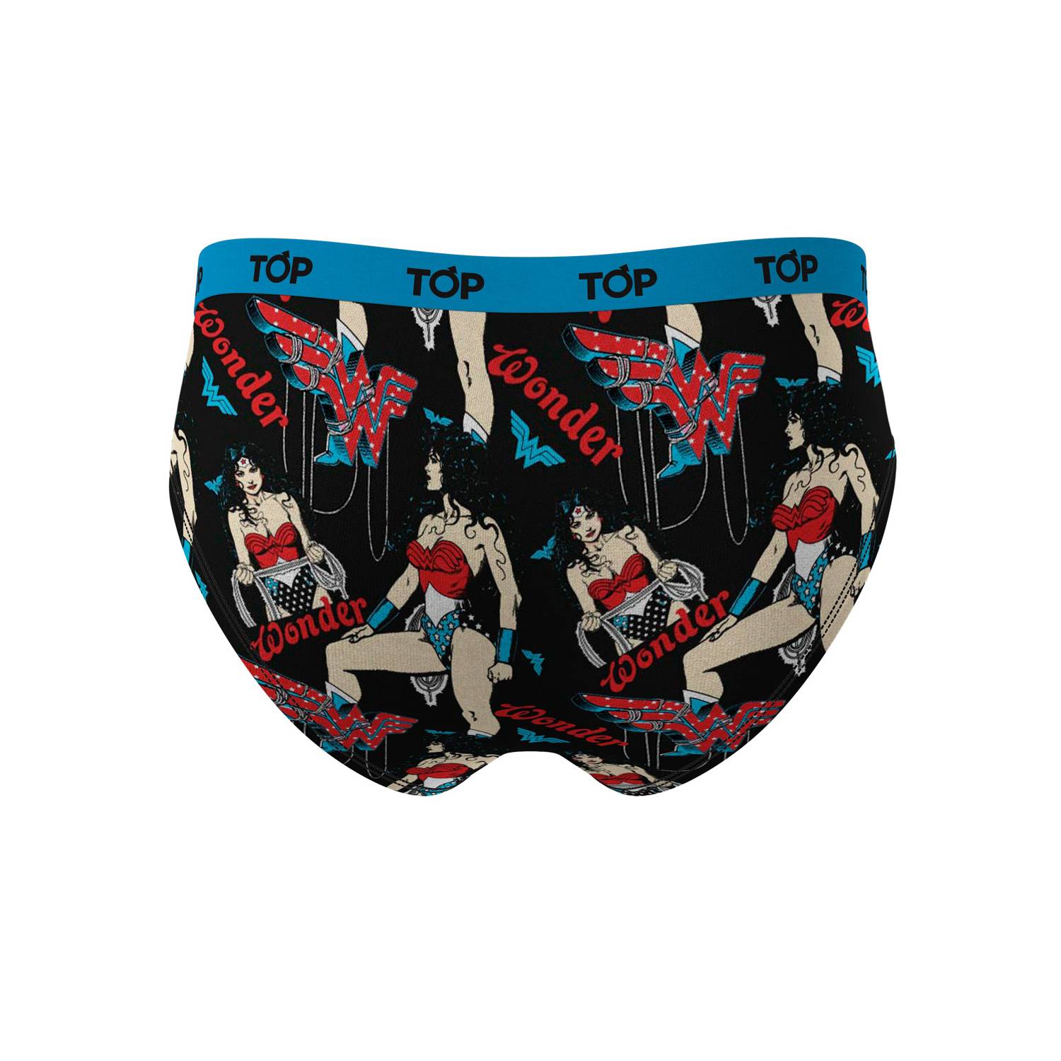 TOP Calzón Bikini Algodón Pack 3 Wonder Woman C1 Top 