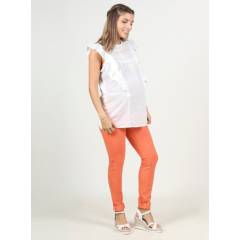 OHMA BARCELONA - Pantalon colores maternal cintura baja