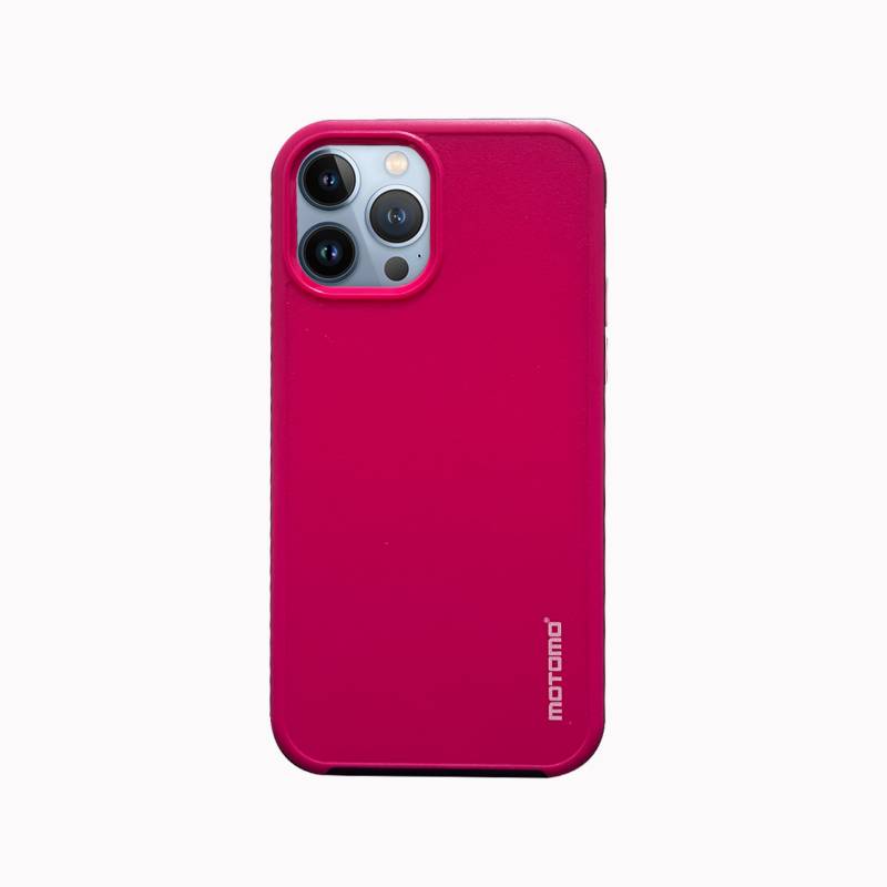 MOTOMO - Carcasa Silicona Pro Borde Color iPhone 13 Pro Fucsia