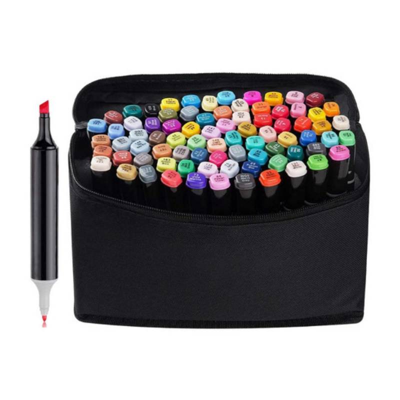 ESHOPANGIE Set De Dibujo Profesional Con 70 Accesorios Caja De Metal