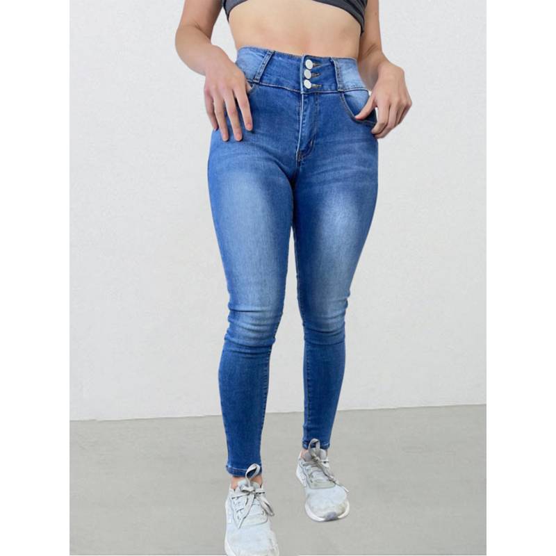 GENERICO - XD Jeans Push Up Tiro Alto Mujer