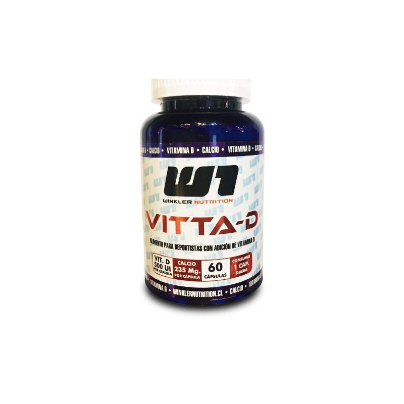 WINKLER NUTRITION - Vitamina D3  Calcio 60 Cápsulas