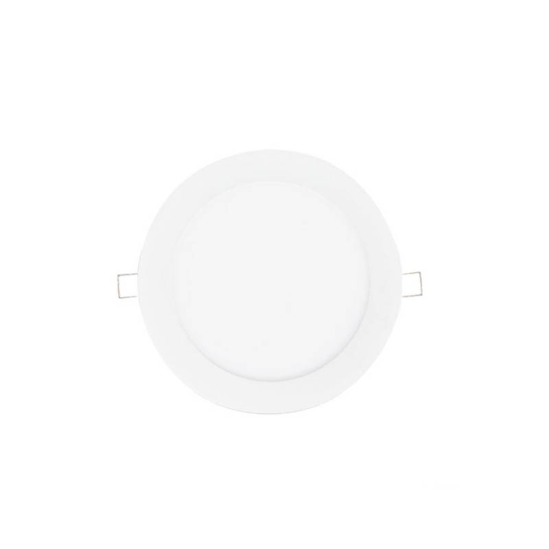 DEMASLED - Foco LED redondo blanco Embutido de 12cm 6W Blanco Cálido