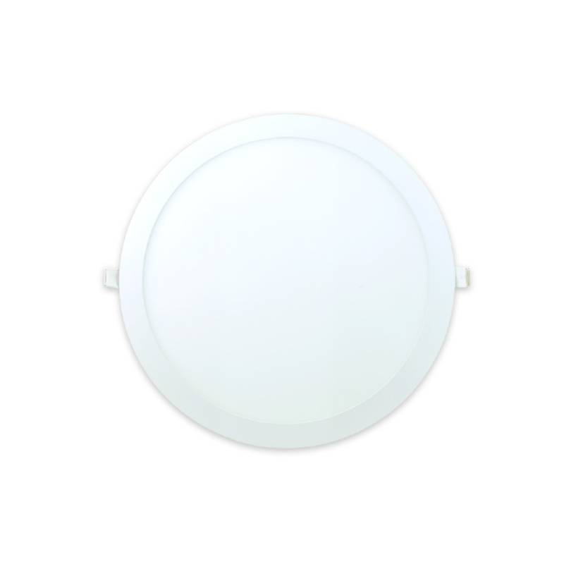 DEMASLED - Panel LED redondo blanco Embutido de 30cm 24W Blanco Frío