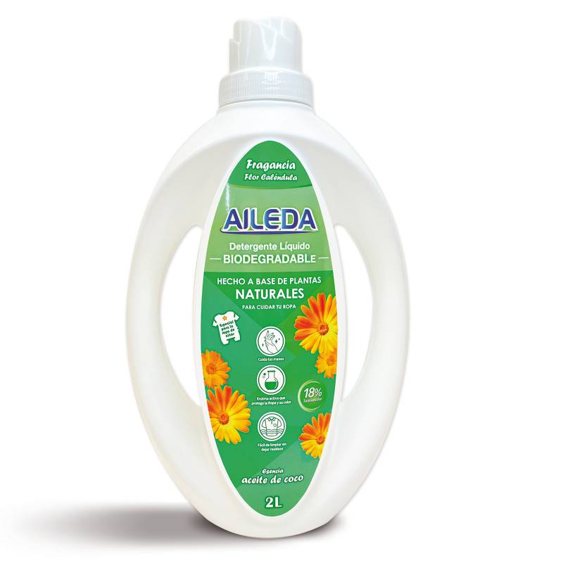 AILEDA - Detergente Líquido hipoalergénico Flor caléndula 2 L