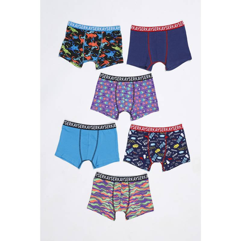 Kayser Boxer Para Niños Pack 6x Boxer Niño Azul P69756m Kayser Kayser 4094