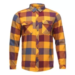 LIPPI - Camisas Hombre Lumberjack Shirt Mostaza Lippi