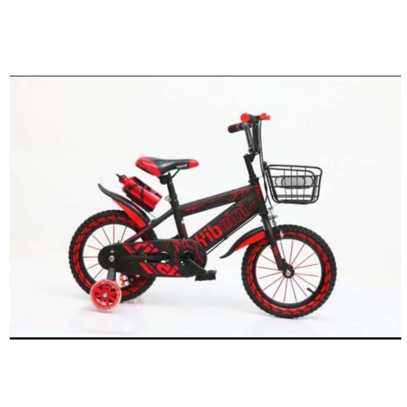 GENERICO - Bicicleta Para Niños Aro12 Con Rueda Aprendizaje Color Rojo