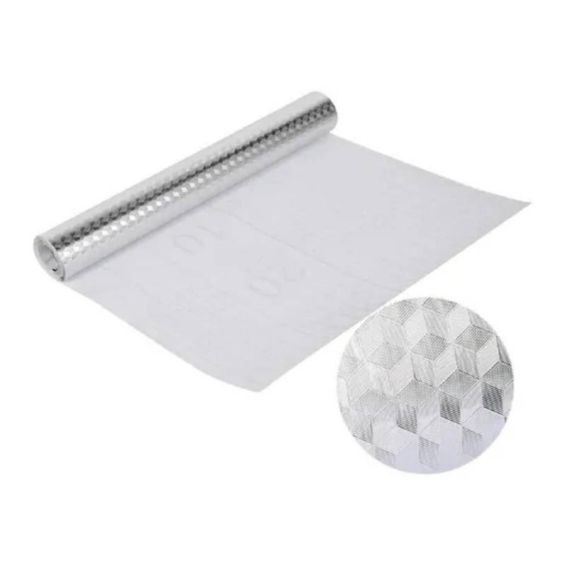 Papel Aluminio Para Cocina Con Pegatina Impermeable 40cm x 2Metros OEM