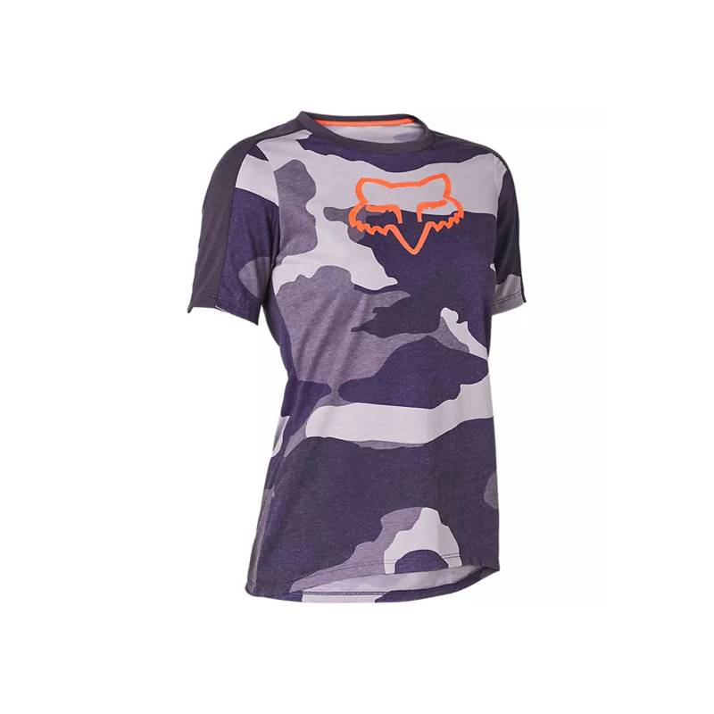 FOX Polera Bicicleta Mujer Drirelease Camo Morado Fox FOX