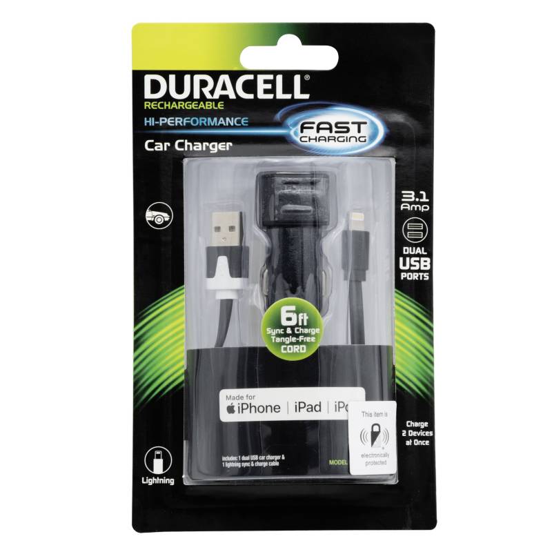 Cable Duracell Usb-Lighting Para Iphone Ipad 1m