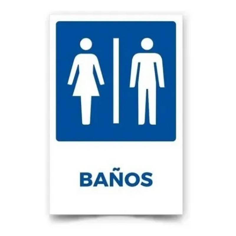 CARTELES PVC 2 UDS 25X16CM BAÑO HOMBRE-MUJER in Importacion MS - CARTELERIA  Y SEÑALES