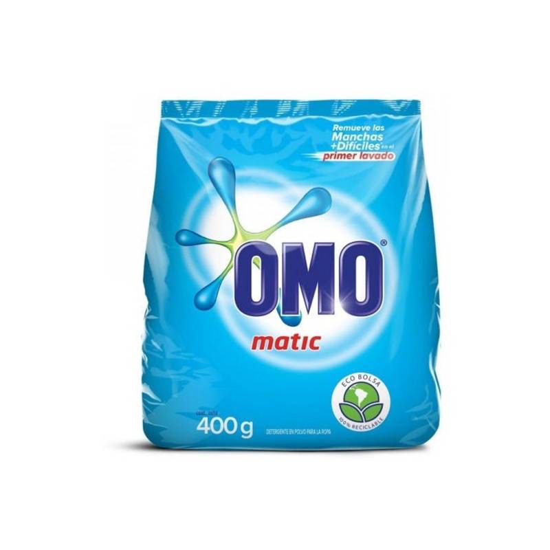 OMO - Detergente En Polvo Matic Multiaccion Omo 400 Gr OMO