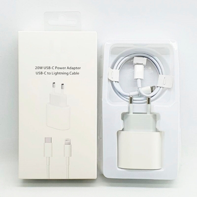 Cargador Iphone 12 Pro/ Max Tipo C 20w + Cable Tipo-C - Blanco GENERICO