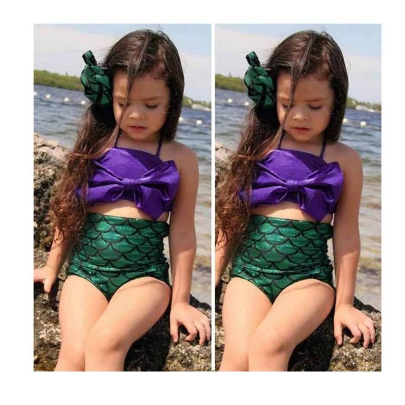 cielo Coincidencia sistema GENERICO Bikini traje de baño sirenita para niña | falabella.com