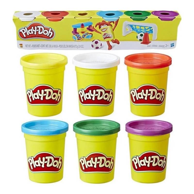 PLAY DOH - MASAS PACK 6 COLORES 672grs