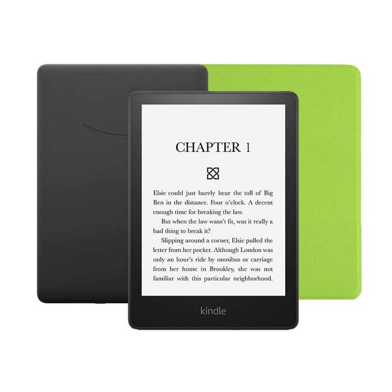 AMAZON - New Kindle Paperwhite Waterproof 2021 8GB Negro + Funda Color Verde