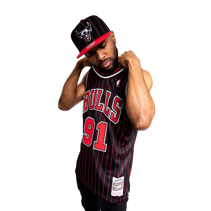 MITCHELL & NESS - Camiseta alternativa authentics NBA bulls 97 dennis rodman mitchell and ness