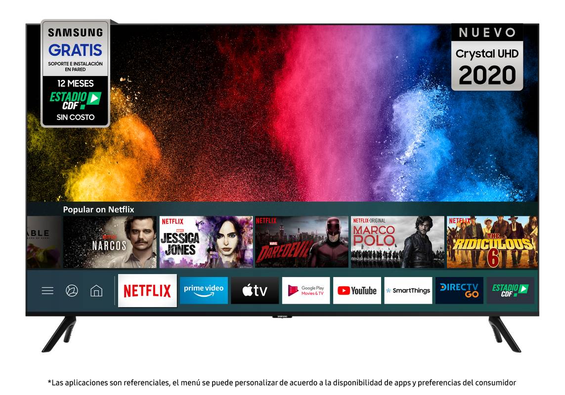 Samsung Led 85 Tu8000 Crystal Uhd 4k Smart Tv 3867