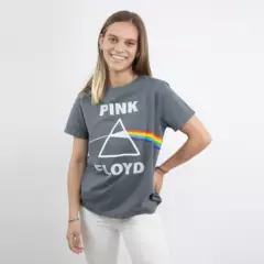 PINK FLOYD - Polera Mujer YOU Pink Floyd Prima Gris