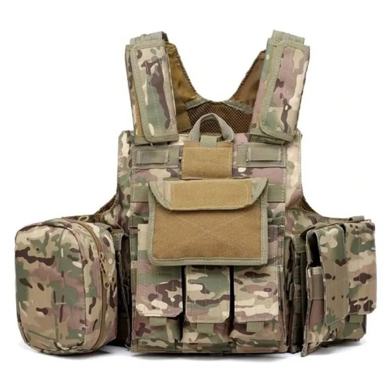 GENERICO Chalecos Tacticos Chaleco Tactico Militar Airsoft BEIGE