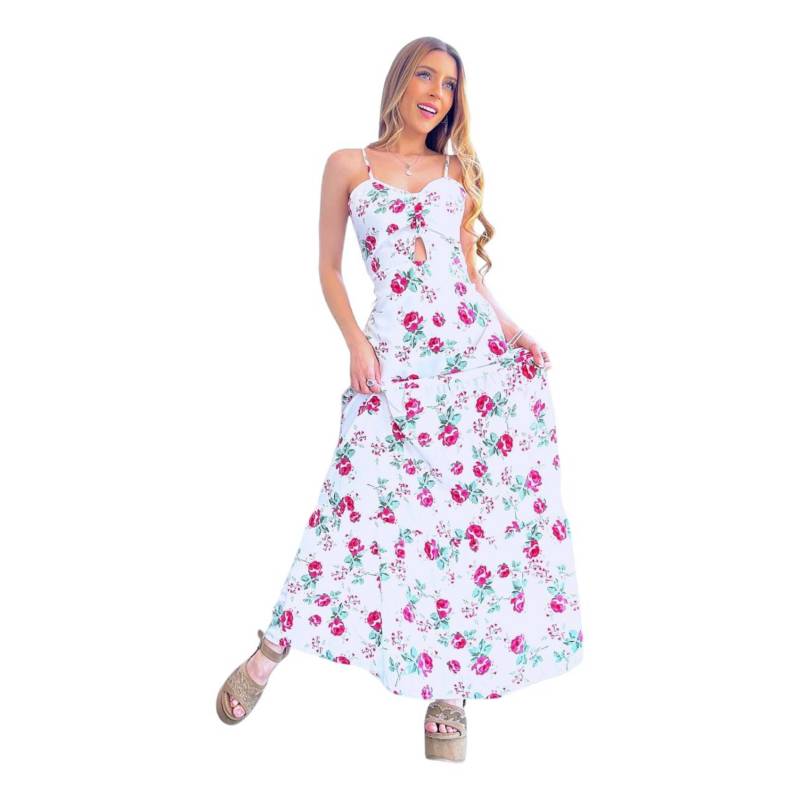 GENERICO - Maxi Vestidos Diseño Rosas