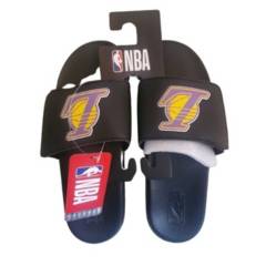 NBA - Sandalias Slide Los Angeles Lakers con Velcro