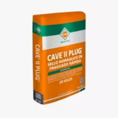CAVE - Cave II Plug - Sello hidráulico de fraguado Rápido, Saco  20 Kg