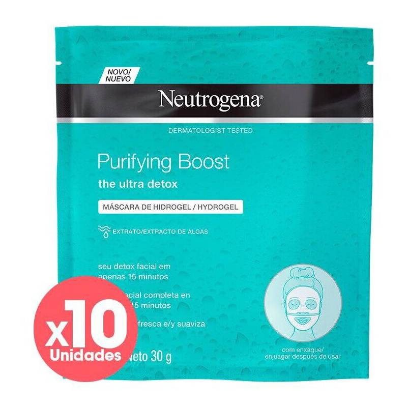 NEUTROGENA - Pack Máscaras Purified Neutrogena x10 unidades
