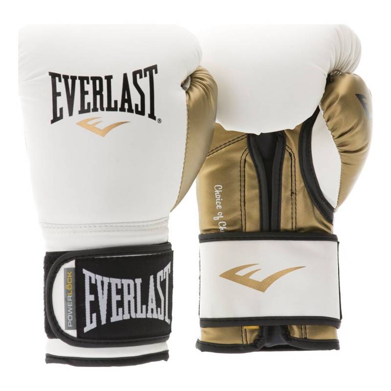 EVERLAST - Guantes de Boxeo Everlast Powerlock Blanco/Oro